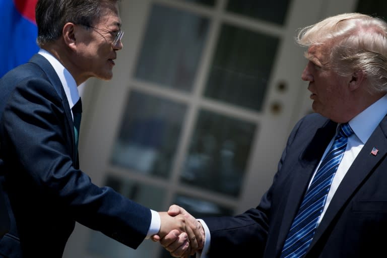 US President Donald Trump and South Korean President Moon Jae-in have agreed to enhance Seoul's deterrence against North Korea by boosting its missile capabilities