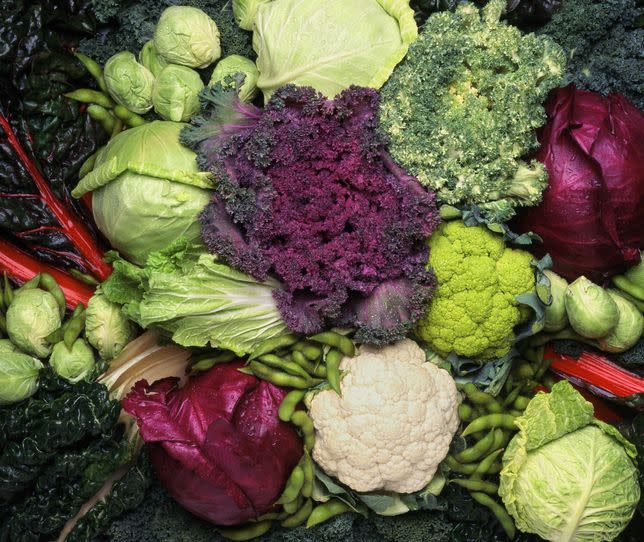 grouping of cruciferous vegetables