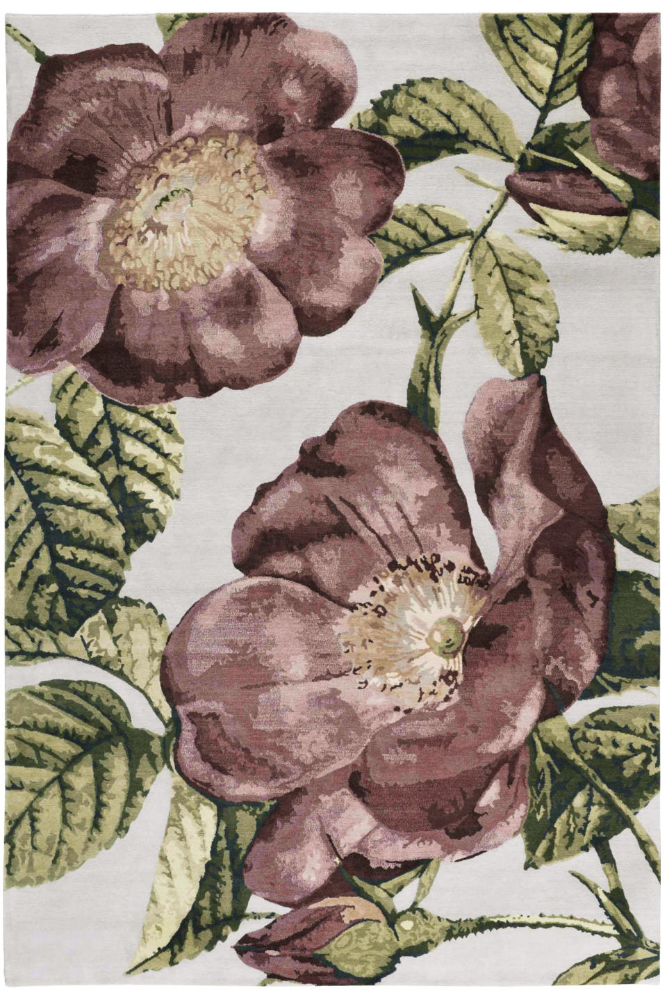 Vivienne's Rose Dust wool rug