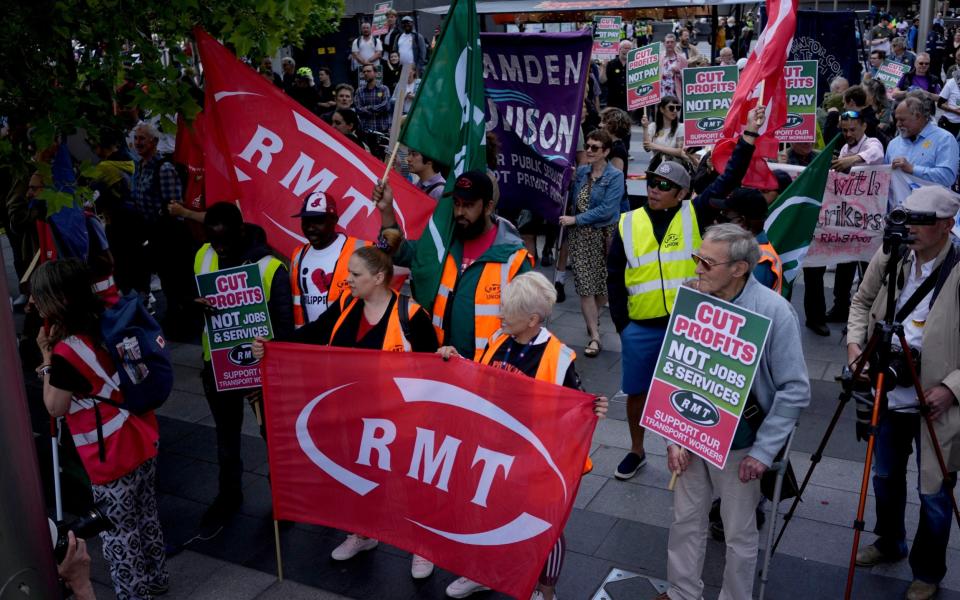 RMT rail strikes - AP Photo/Matt Dunham