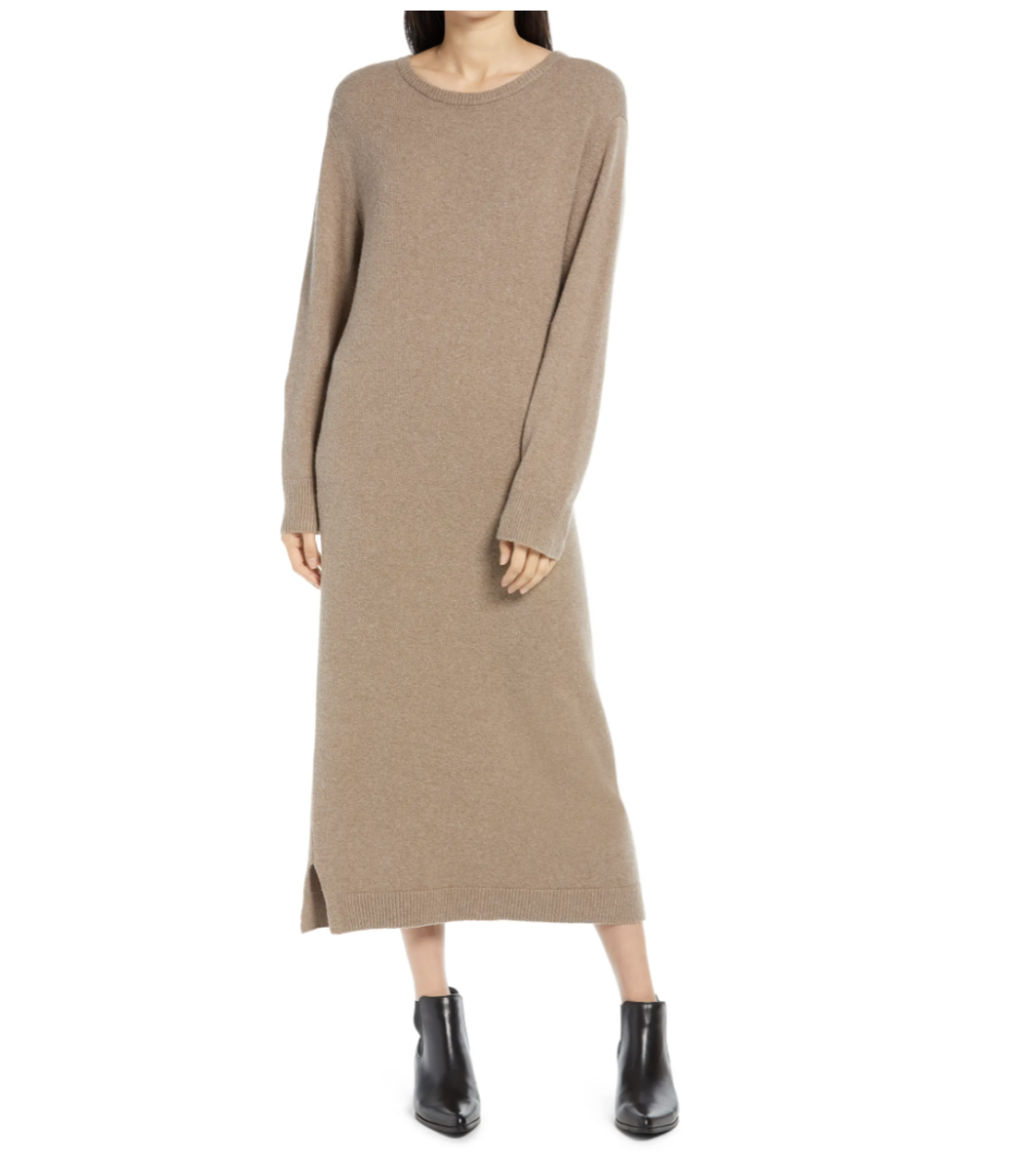 Treasure & Bond Crewneck Long Sleeve Sweater Dress - Nordstrom, $40 (originally $79)