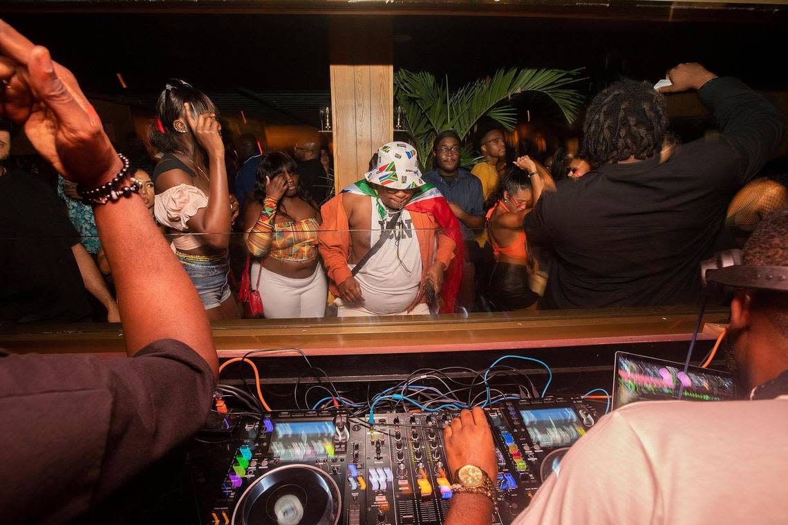 DJ Aya plays at Red Rooster Overtown’s The Shrine party that takes place Saturday nights.