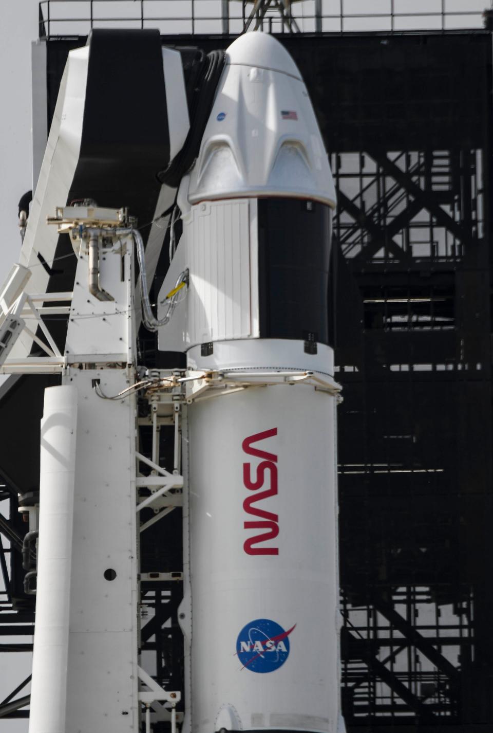 Photographers set up remote cameras as a SpaceX Falcon 9 is prepared to launch from Kennedy Space Center, FL Friday, Nov. 13, 2020.  The rocket is scheduled to carry the astronauts of mission Crew-1 to the International Space Station on Saturday. Mandatory Credit: Craig Bailey/FLORIDA TODAY via USA TODAY NETWORK