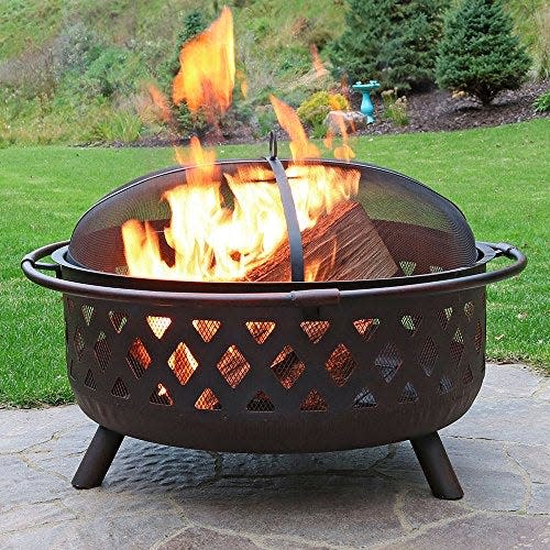 13) Crossweave Outdoor Fire Pit