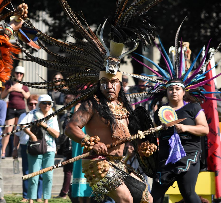 2019 Indigenous Peoples' Day powwow in Berkeley, Calif. (Photo/Christopher Burquez for Native News Online)