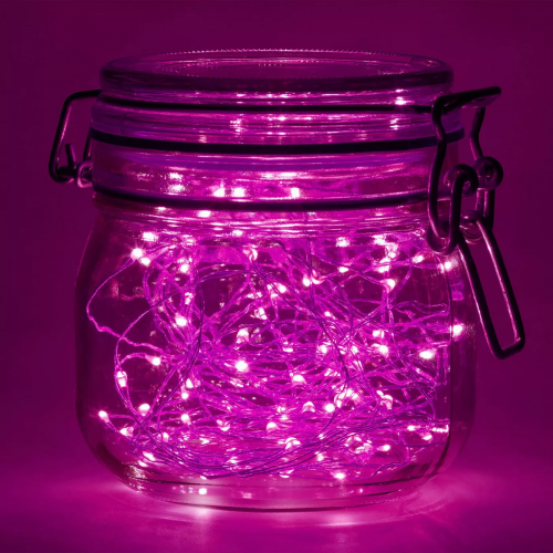 pink fairy lights