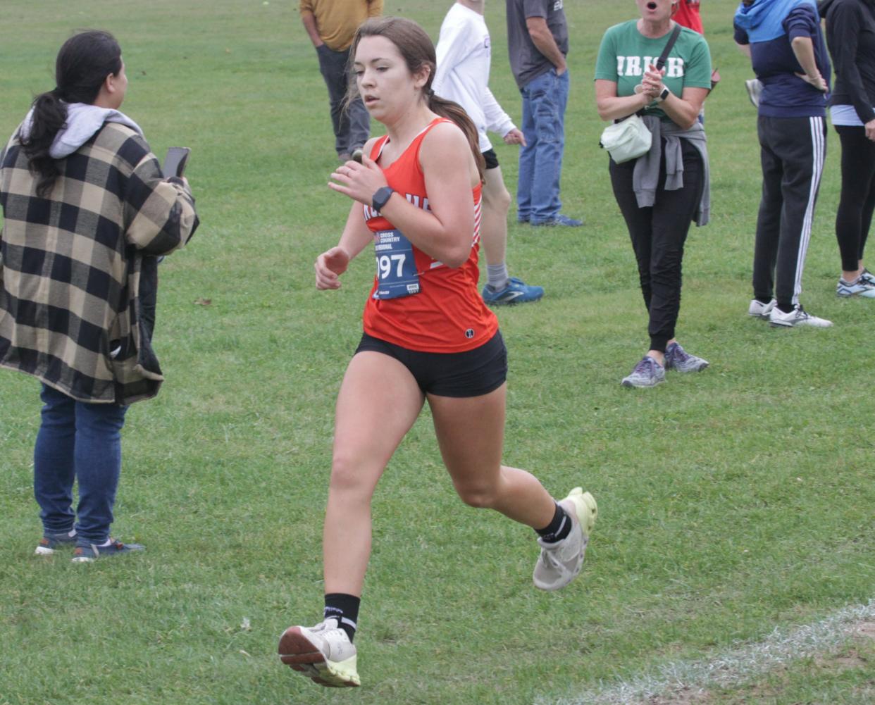 Addie Curtis of Marcellus finished seventh overall at regionals on Friday.