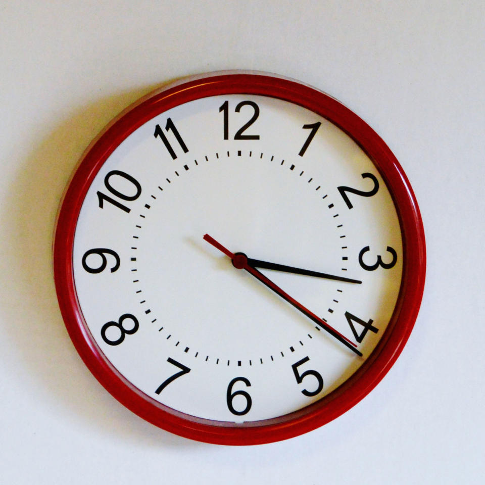 Analog clocks (in some schools)