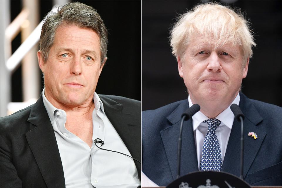 Hugh Grant, Boris Johnson