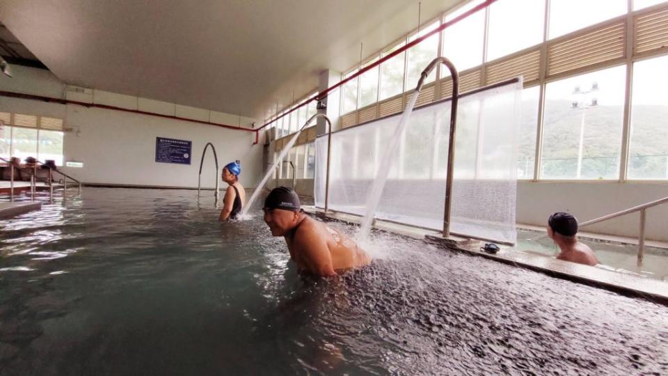 蘇澳運動公園內的室內溫水游泳池啟用。（蘇澳鎮公所提供）