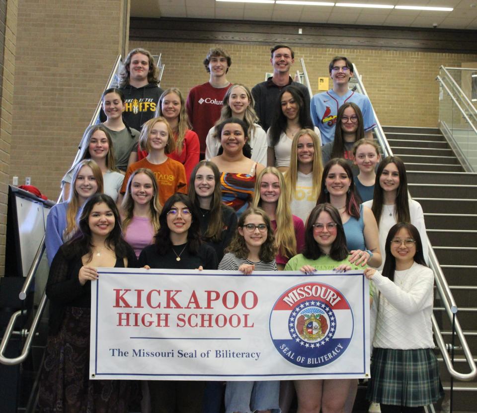 Kickapoo High School had the most seniors earn the Seal of Biliteracy this year.