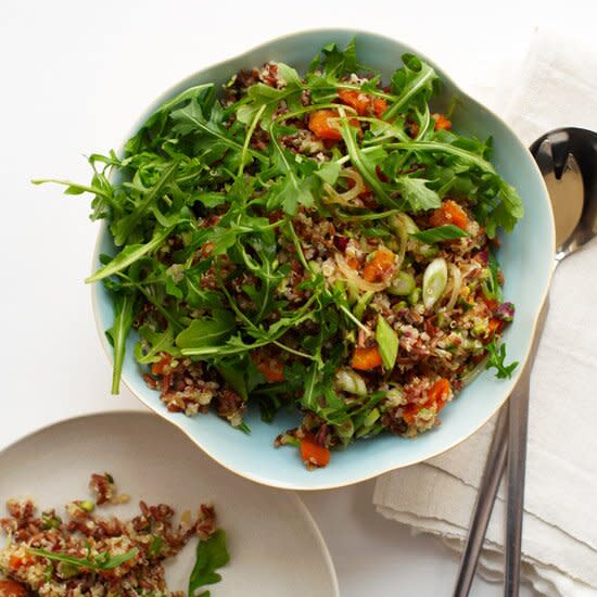 Red Rice and Quinoa Salad with Orange and Pistachios. Photo © David Malosh