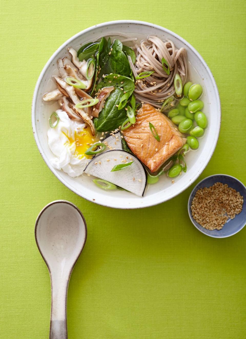 Soba Ramen with Salmon