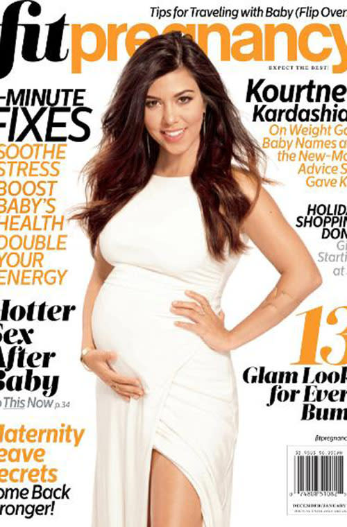 Kourtney Kardashian in Fit Pregnancy