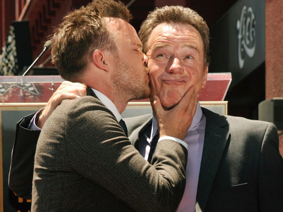 aaron paul bryan cranston hollywood walk of fame july 2013