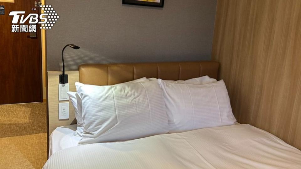 客房提供標準房單床或雙床（14平方米）。（圖／葉韋辰攝）