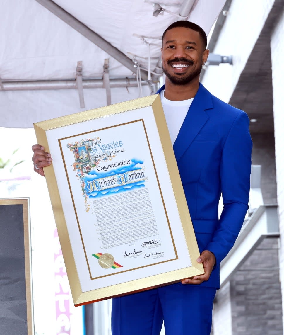 Michael B. Jordan Receives Star on Hollywood Walk of Fame