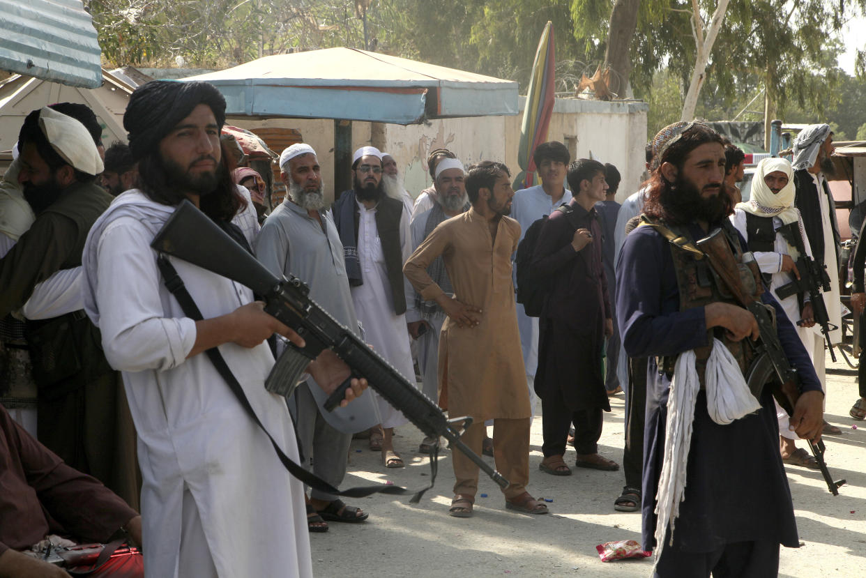 Jen Wilson said Taliban fighters are hunting down high-priority targets (Muhammad Sajjad/AP)