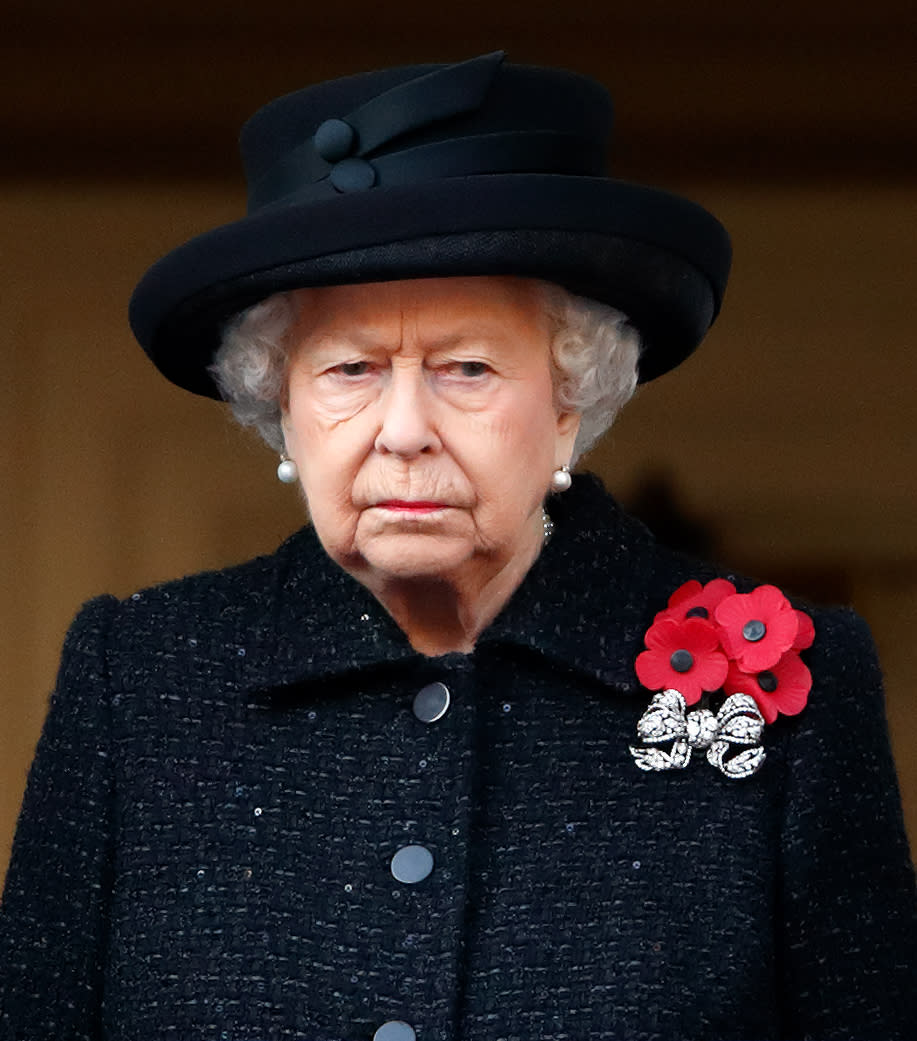 The Queen at a previous remembrance service