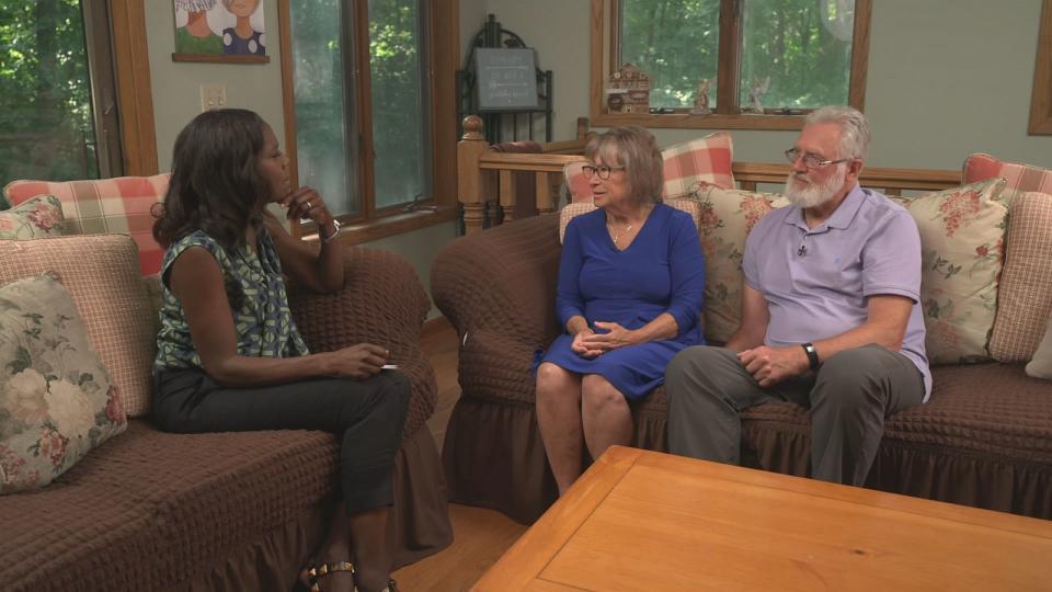 PHOTO: Patty and Jerry Wetterling, the parents of Jacob Wetterling, discuss their son's case in an interview with ABC News' Deborah Roberts. (ABC News)