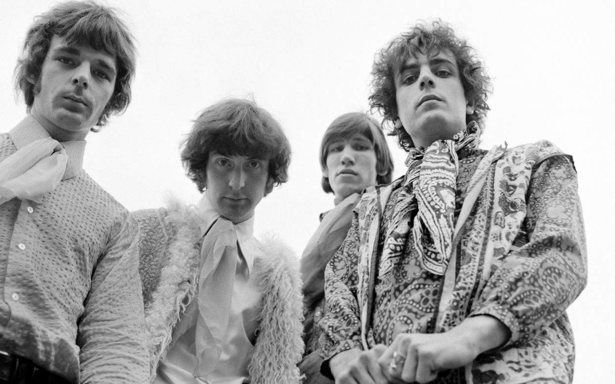 Syd Barrett with his Pink Floyd bandmates