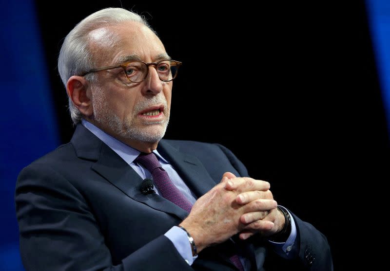 FILE PHOTO: Nelson Peltz, founding partner of Trian Fund Management LP, speaks at the WSJD Live conference in Laguna Beach, California