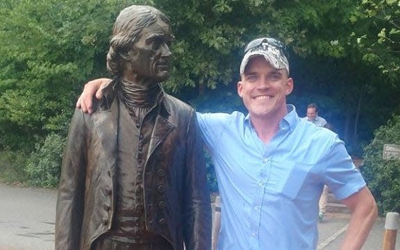 Peter Tefft's father wrote an open letter after seeing his son at the rally - Peter Tefft/Facebook