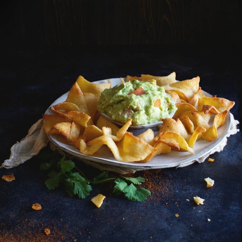 <p>Simply So Healthy</p><p>These low-carb, grain-free tortilla chips make a great addition to any Mexican meal. They are perfect to scoop up guacamole and salsa. </p><p><strong>Get the recipe: <a href="https://simplysohealthy.com/best-low-carb-tortilla-chips/" rel="nofollow noopener" target="_blank" data-ylk="slk:Low-Carb Tortilla Chips;elm:context_link;itc:0;sec:content-canvas" class="link ">Low-Carb Tortilla Chips</a></strong></p>