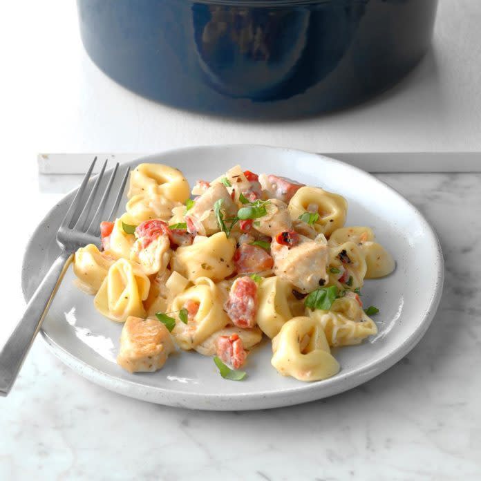 Sue’s Spicy Tomato Basil Tortellini