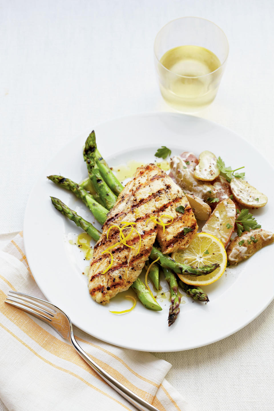 Grilled Triggerfish with Potato Salad