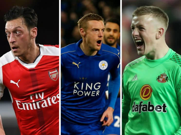 Mesut Ozil, Jamie Vardy and Jordan Pickford could all perform for your Daily Fantasy teams in Gameweek 32