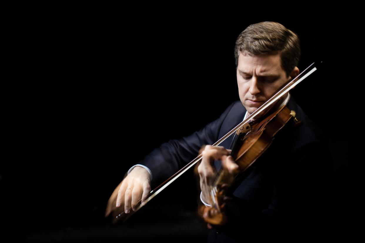 Violinist James Ehnes performs Wednesday at the Norton Museum of Art.