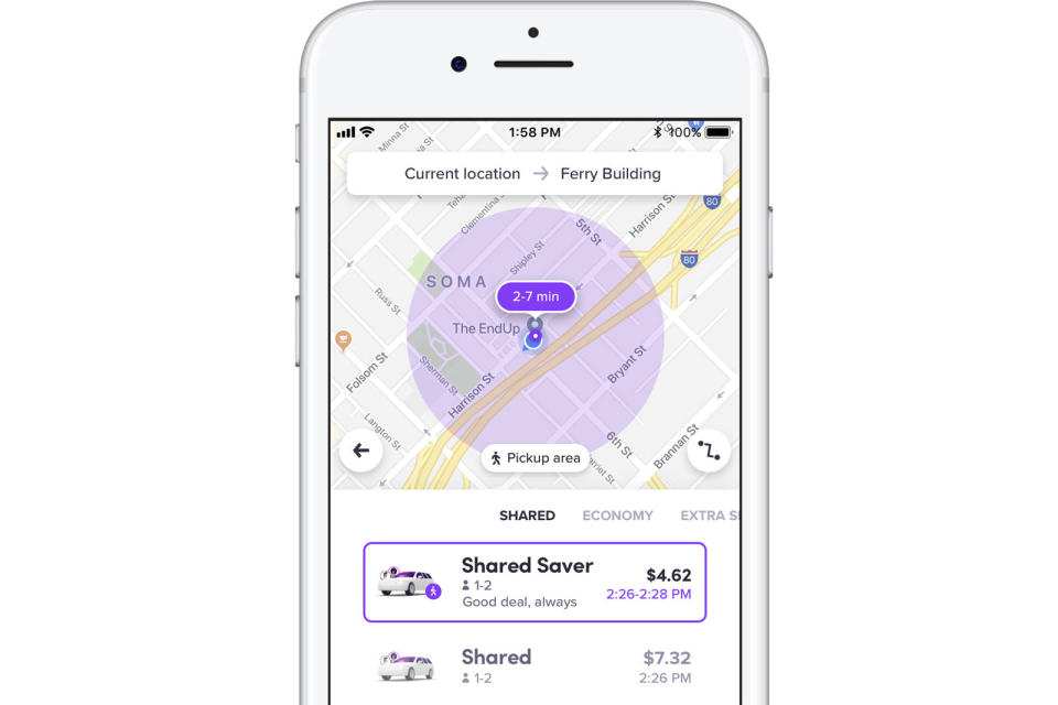 Lyft's frugal Shared Saver option is now available to many more people