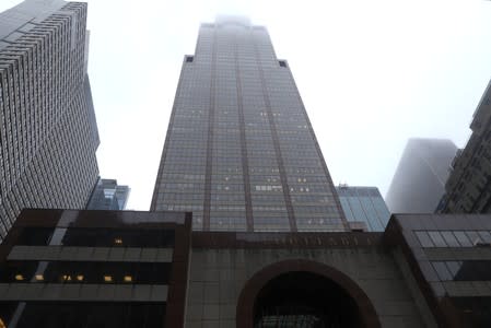 787 7th Avenue in midtown Manhattan where helicopter crashed in New York