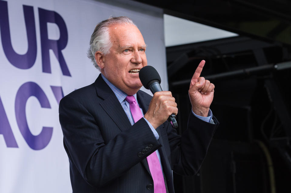 Peter Hain in London in 2019. 