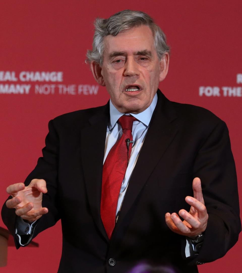 Former prime minister Gordon Brown has warned the Government that Cobra, the UK Government’s disaster emergency committee, should be in permanent session (Andrew Milligan/PA) (PA Wire)