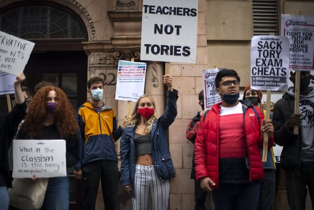 Students hold protest