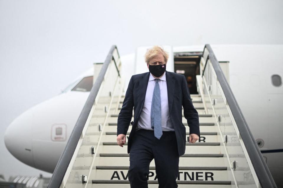 Boris Johnson hailed the “sheer determination” of millions of Londoners who have got jabbed  (POOL/AFP via Getty Images)