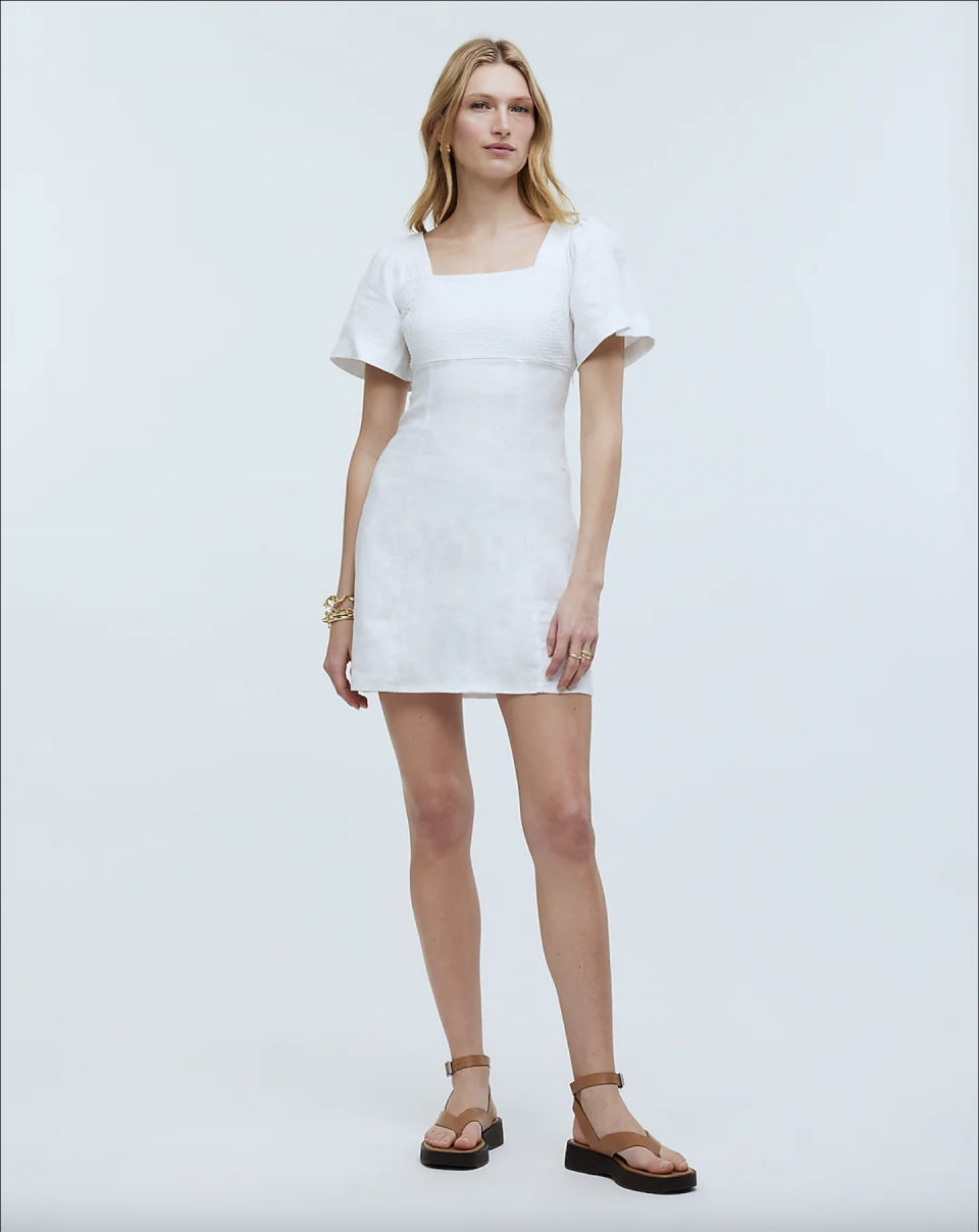 <p><a href="https://go.redirectingat.com?id=74968X1596630&url=https%3A%2F%2Fwww.madewell.com%2Fsquare-neck-mini-dress-in-100-linen-NP764.html&sref=https%3A%2F%2Fwww.cosmopolitan.com%2Fstyle-beauty%2Ffashion%2Fg60307735%2Fbest-white-dresses-for-women%2F" rel="nofollow noopener" target="_blank" data-ylk="slk:Shop Now;elm:context_link;itc:0;sec:content-canvas" class="link ">Shop Now</a></p><p>Square-Neck Mini Dress</p><p>madewell.com</p><p>$110.00</p>