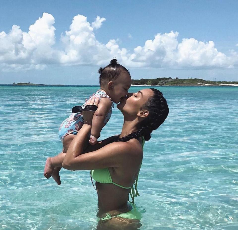 Kim Kardashian and daughter Chicago | Kim Kardashian/Instagram