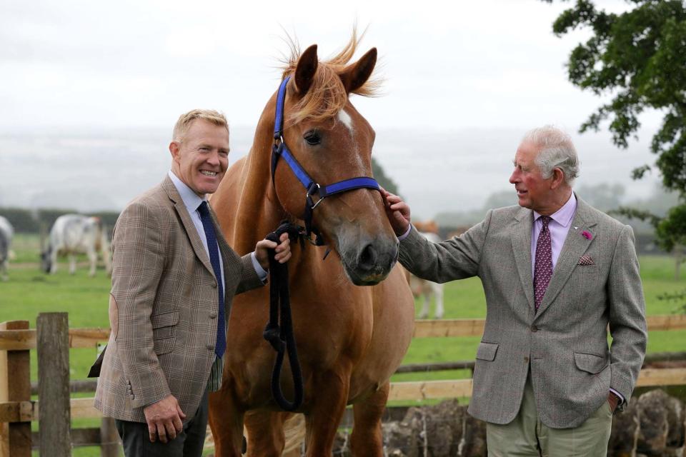 Prince Charles and Adam Henson (PA)