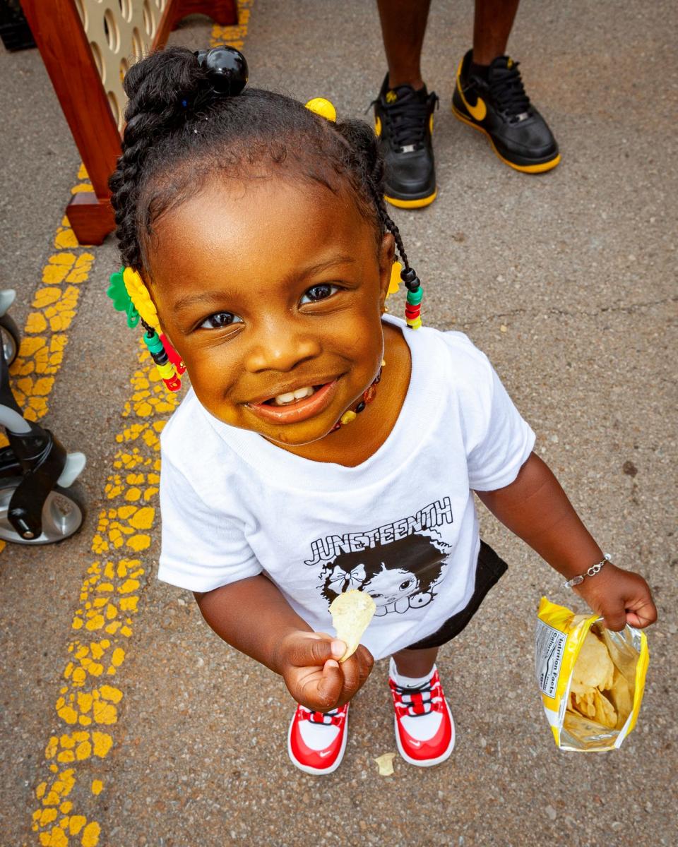 Murfreesboro's 2021 Juneteenth Celebration: Zoel Woods, 1, daughter of Justin and Walleshia Woods.