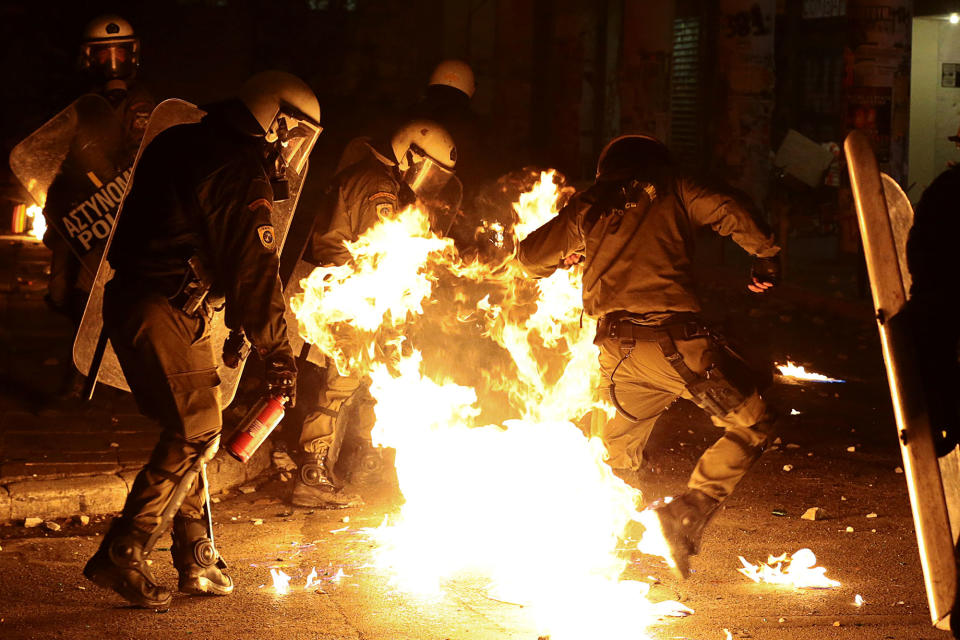 Clashes in Greece