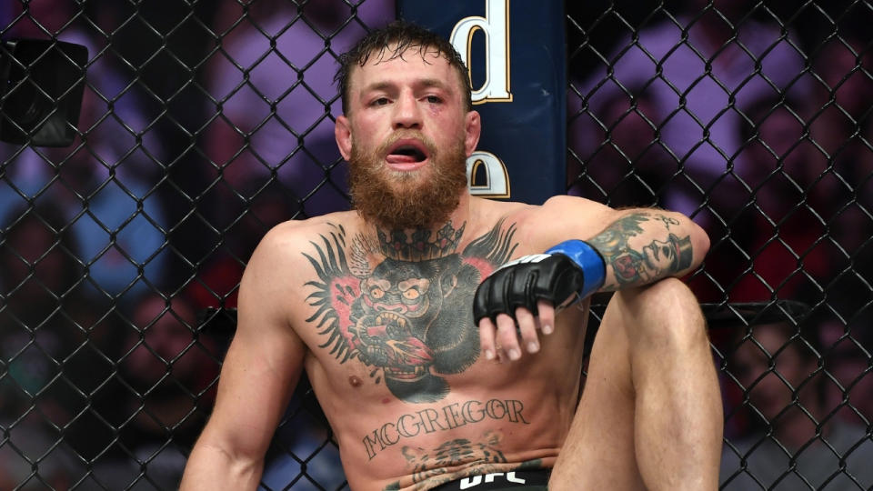 The Irish media was scathing of Conor McGregor’s performance. Pic: Getty