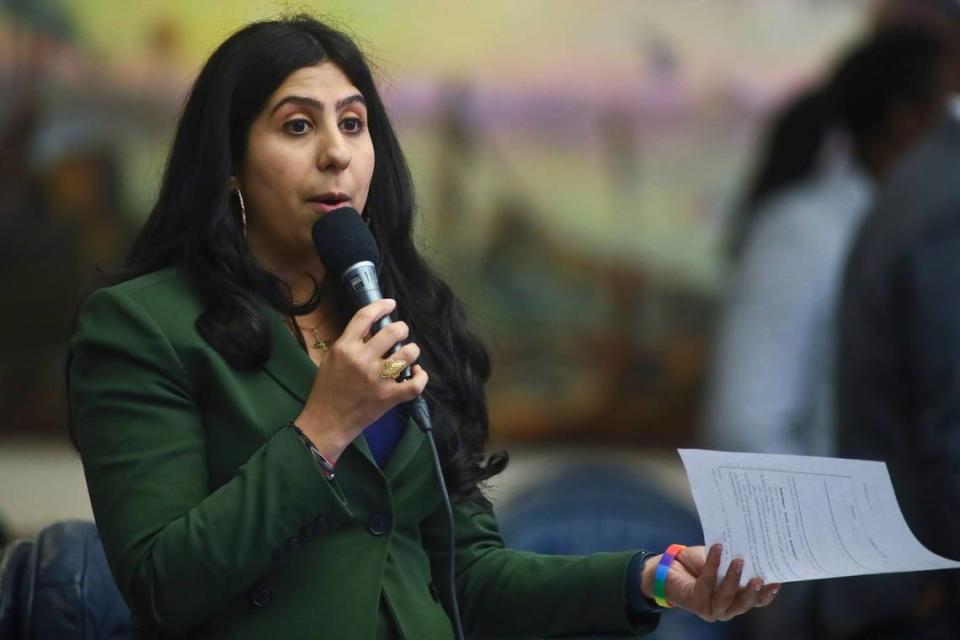 Rep. Anna V. Eskamani, an Orlando Democrat, would like to see a ‘complete prohibition’ on taxpayer dollars being used for promotion of crisis pregnancy centers via TV, radio and billboards. Phil Sears/AP