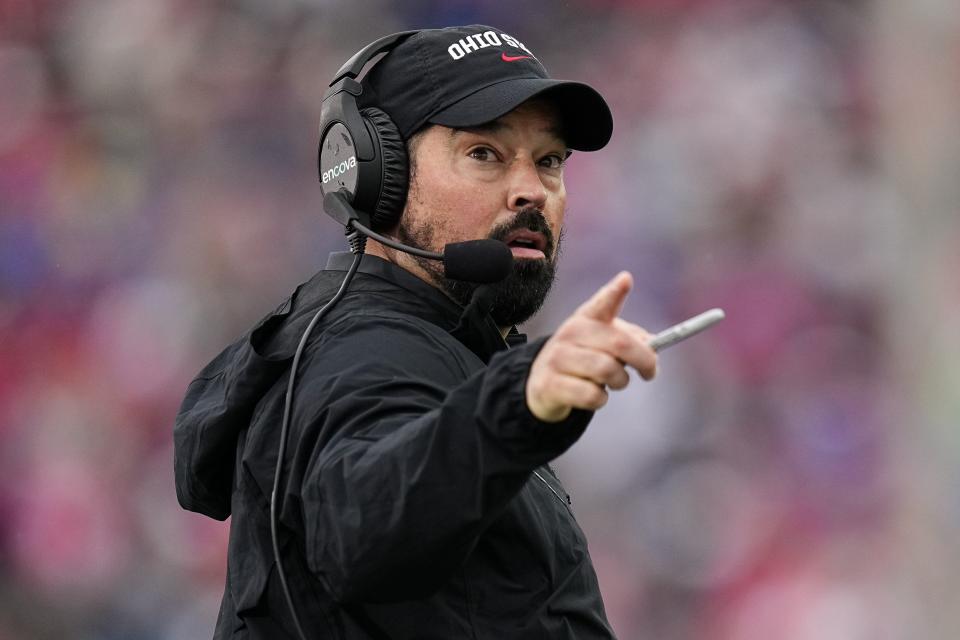 Ohio State's Ryan Day shares thoughts on controversial targeting rule