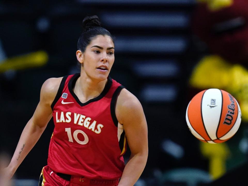 Las Vegas Aces star Kelsey Plum.