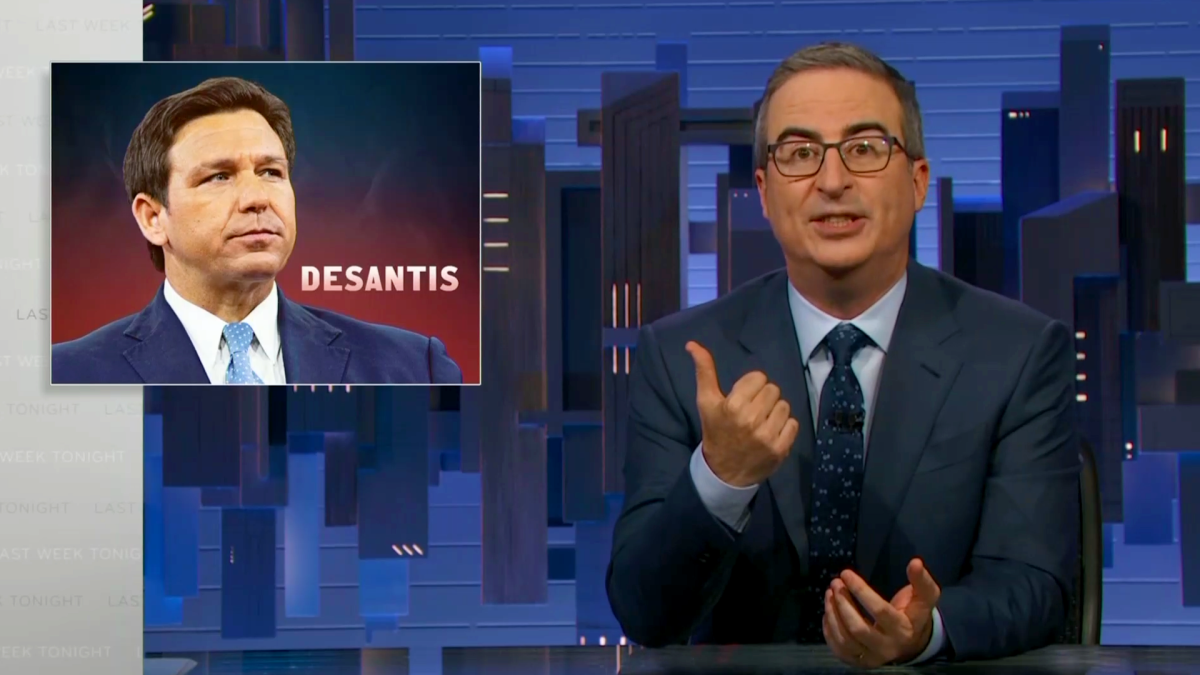 John Oliver claims 'right wing dipsh*t' Ron DeSantis didn’t think ...