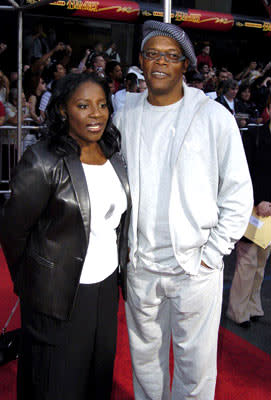 LaTanya Richardson and Samuel L. Jackson at the Hollywood premiere of Disney and Pixar's The Incredibles