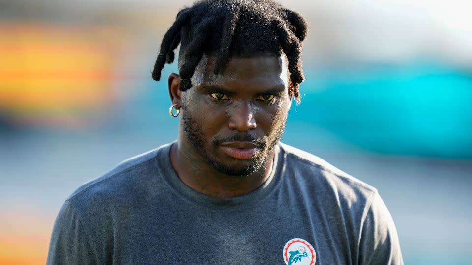 Tyreek Hill of the Miami Dolphins. - Rich Storry/Getty Images/File